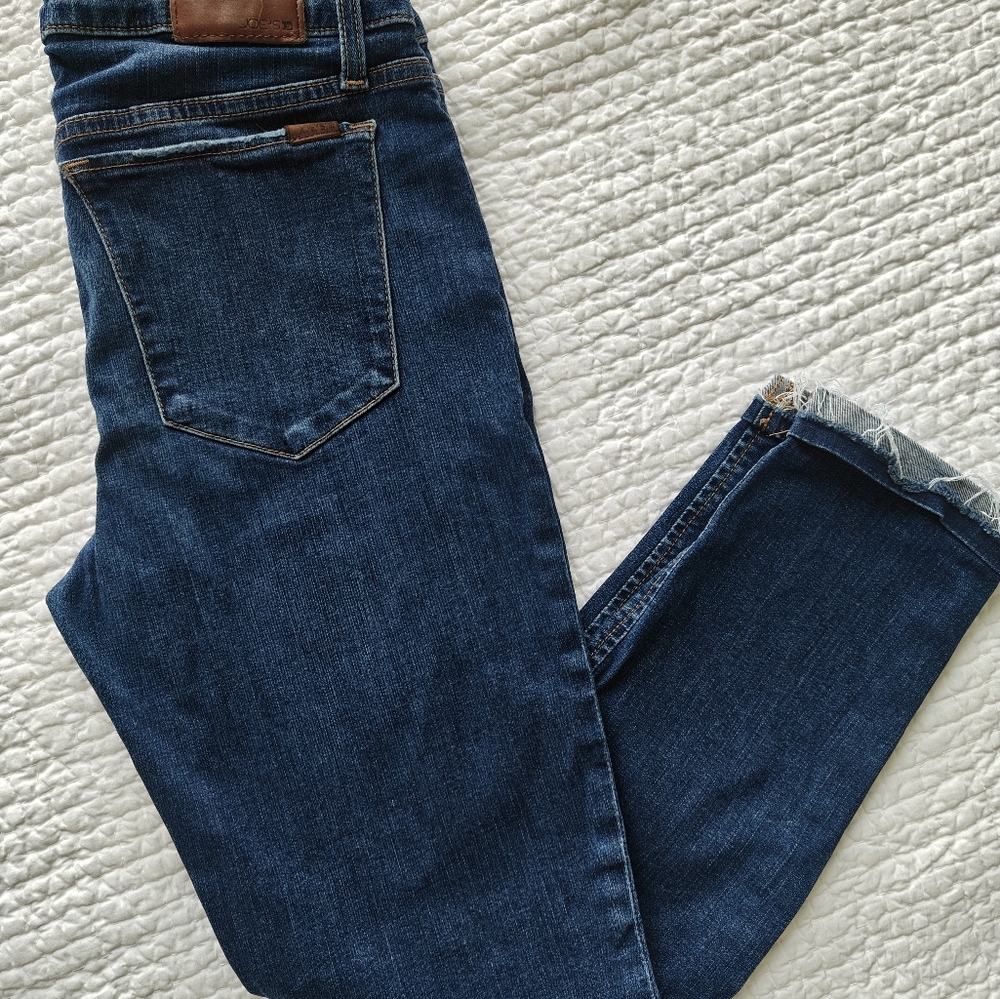 Joe's Jeans Dark Blue Ankle Cropped Denim